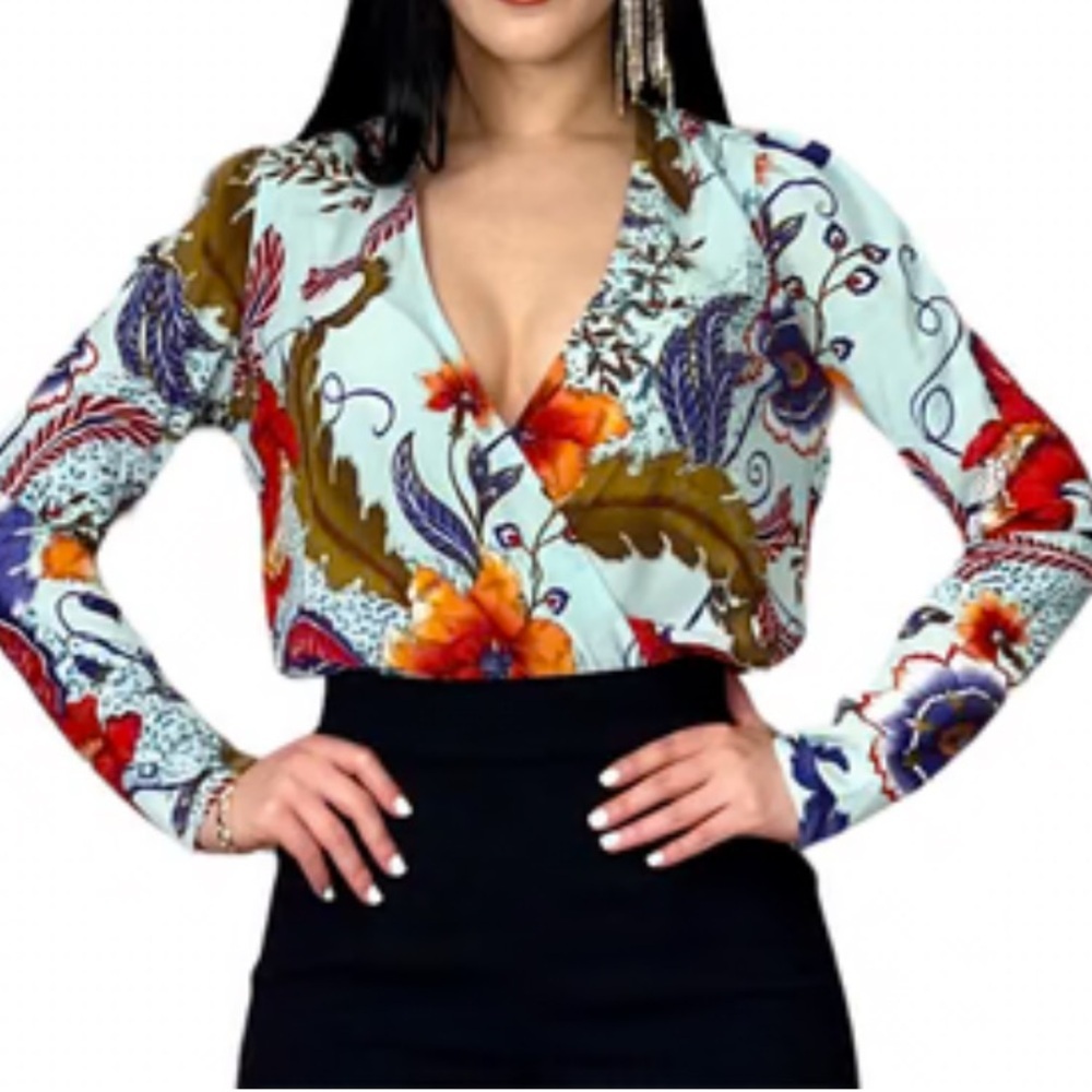 Floral Tropical Bodysuit by Fashion Nova - Picture 1 of 13
